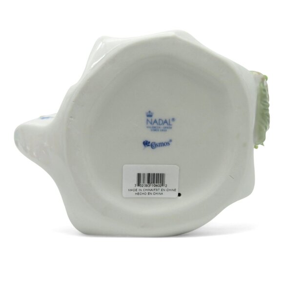 NADAL Cosmos Tall Lady With Flower Basket Porcelain 12.6" Boxed - Picture 12 of 12